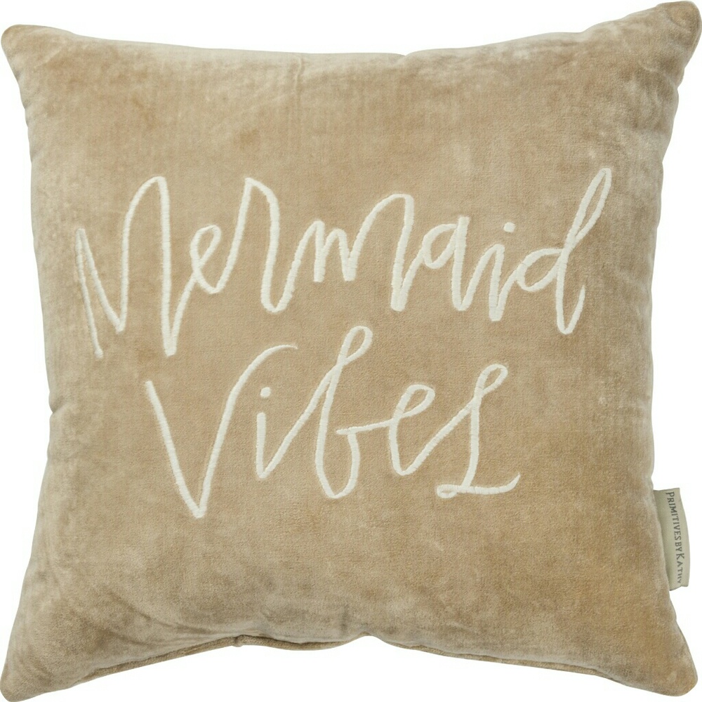 Velvet Mermaid Vibes Pillow